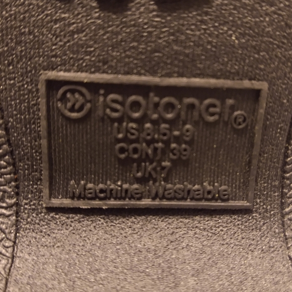 Isotoner Women's Slippers Large 8.5-9 Gray - Picture 6 of 7